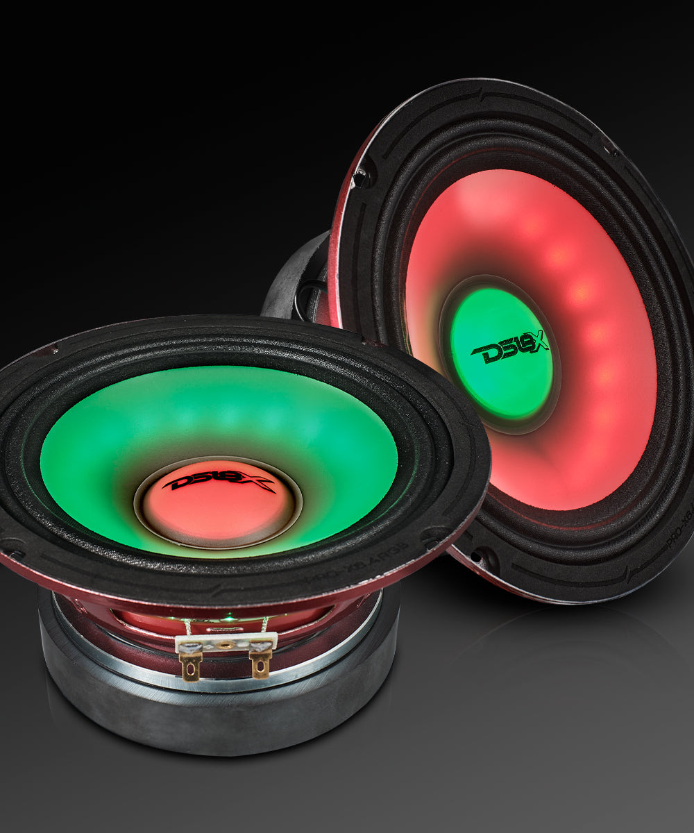 6.5" Mid-Range Loudspeaker with Dual RGB LED For Cone & Dust Cap 250 Watts 4-Ohm - DS18