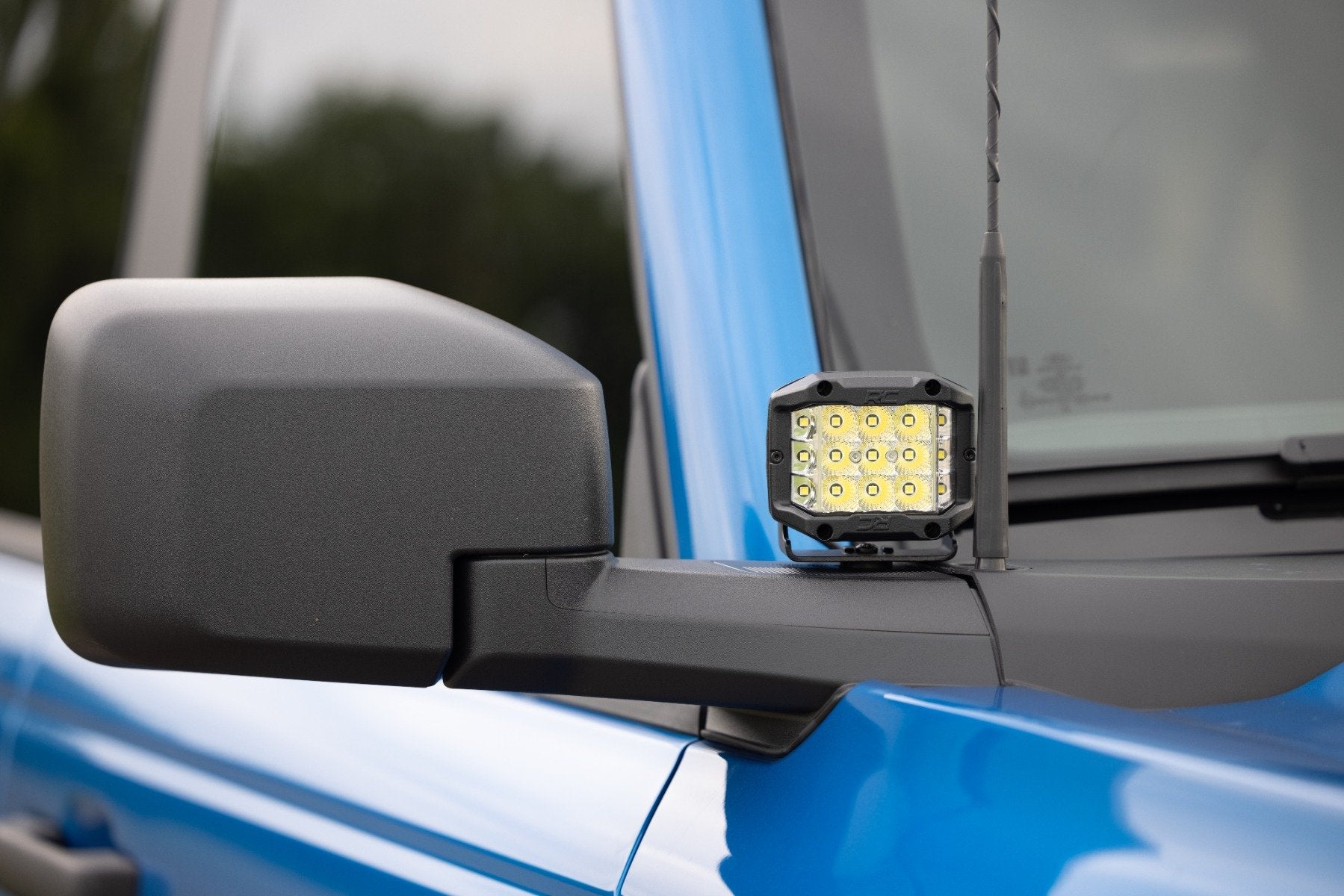 LED Light Kit | Ditch Mount | 2" Chrome Pair | Wide | Ford Bronco 4WD (21-26)