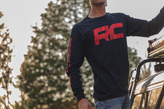 Rough Country Long Sleeve | RC Tread Sleeve | Black|3XL