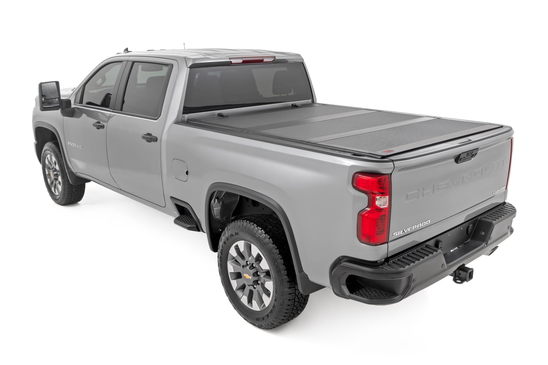 Hard Tri-Fold Flip Up Bed Cover | 6'9" Bed | Chevy/GMC Silverado/Sierra 2500HD/3500HD (20-26)
