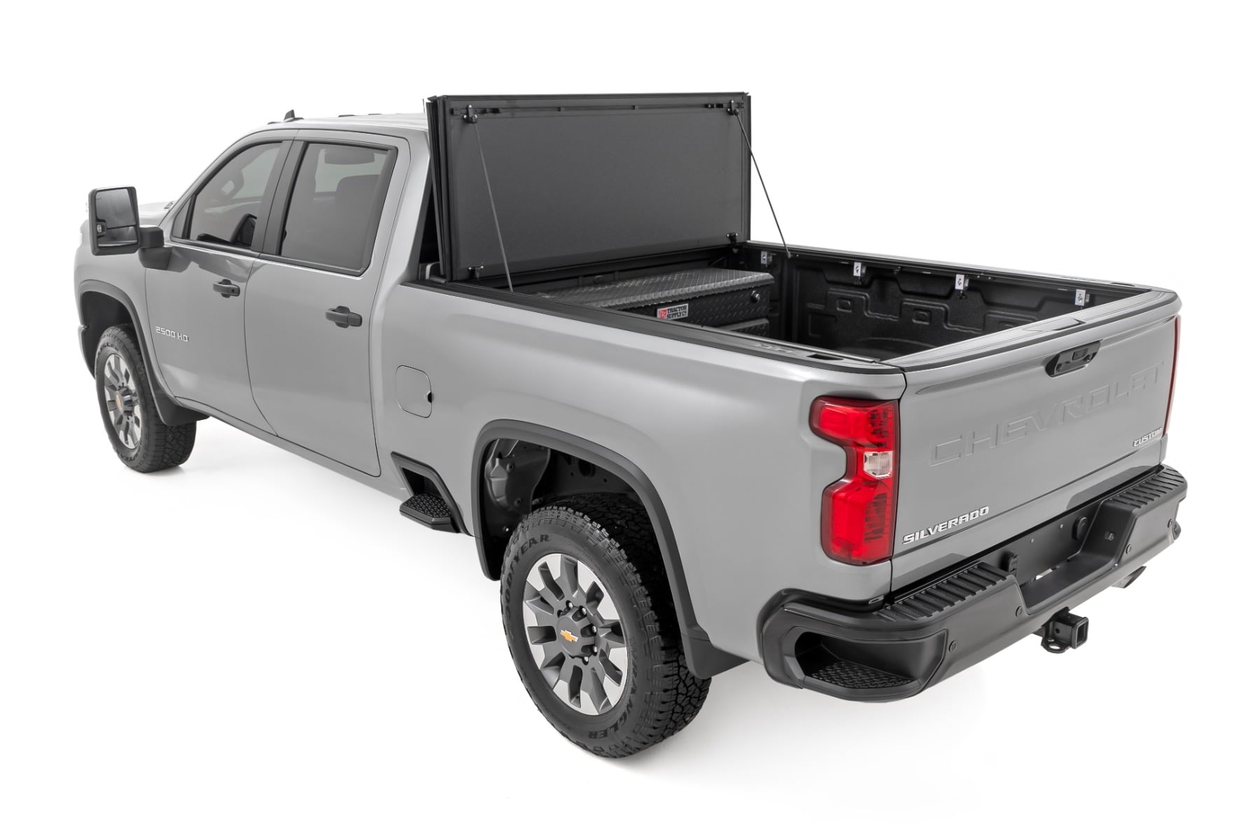 Hard Tri-Fold Flip Up Bed Cover | 6'9" Bed | Chevy/GMC Silverado/Sierra 2500HD/3500HD (20-26)