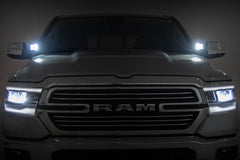 LED Light Kit | Ditch Mount | 2" Black Pair | White DRL | Ram 1500 (19-26)