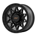 Rough Country 78 Series Wheel | Simulated Beadlock | Black | 18x9 | 8x170 | 0mm