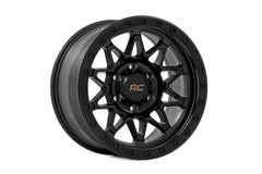 Rough Country 78 Series Wheel | Simulated Beadlock | Black | 18x9 | 6x135 | 0mm