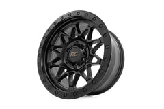 Rough Country 78 Series Wheel | Simulated Beadlock | Black | 18x9 | 5x5.5 | -12mm