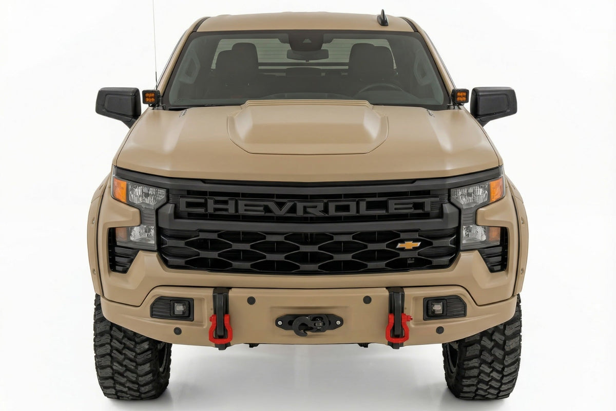 Front FXS Bumper | 12000S | GTL Sand Dune | Chevy Silverado 1500 (23-26)