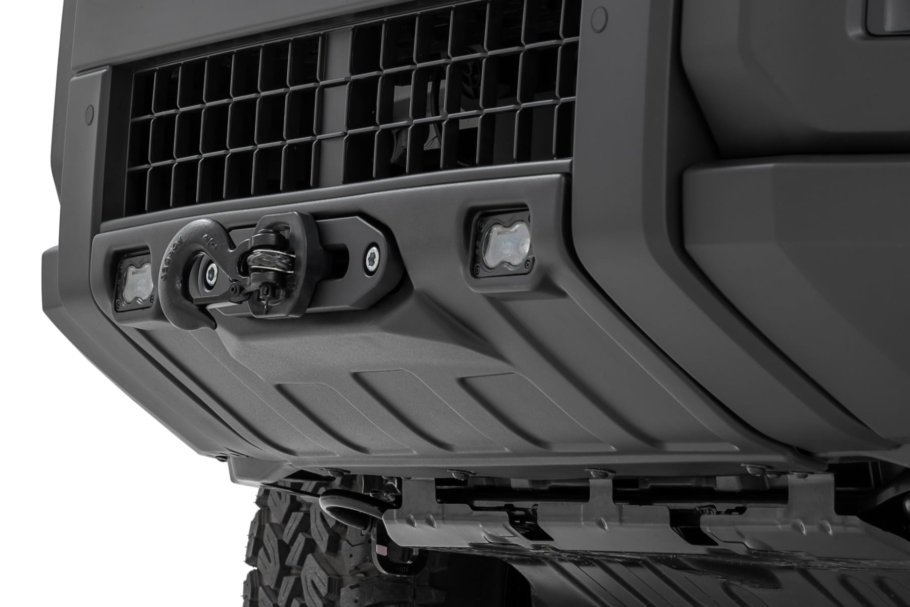 FXS Hidden Winch Mount | White SAE | Fog | Toyota Land Cruiser 4WD (24-26)