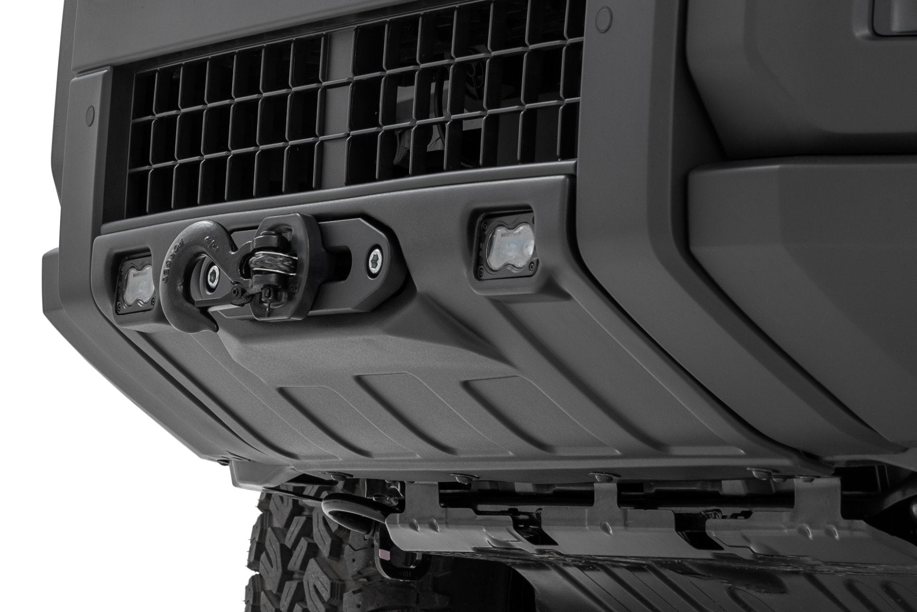 FXS Hidden Winch Mount | White SAE | PRO9500S | Toyota Land Cruiser (24-26)