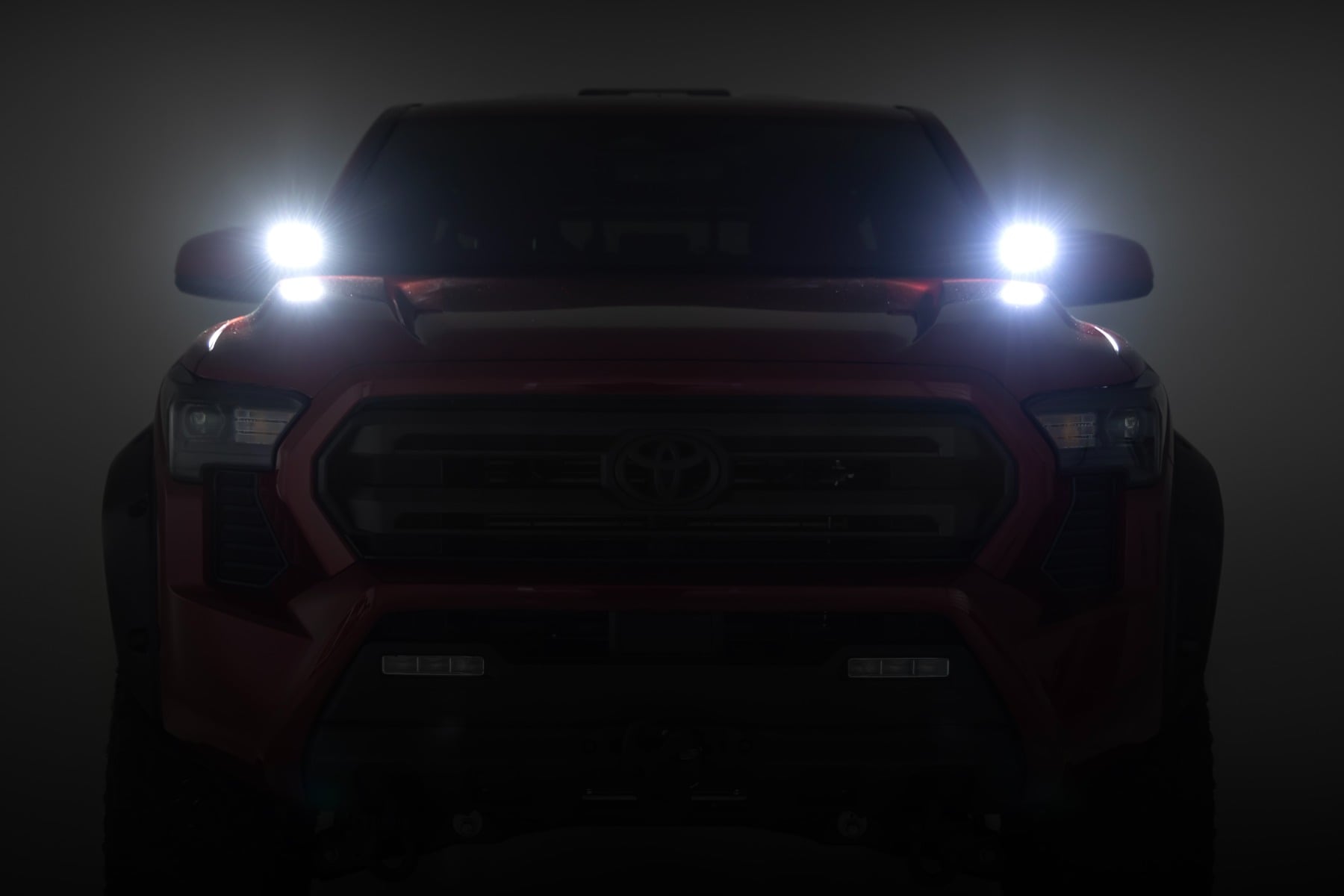 LED Light Kit | Ditch Mount | Black Series Round | 3.5 Inch | Amber DRL | Toyota Tacoma (24-26)