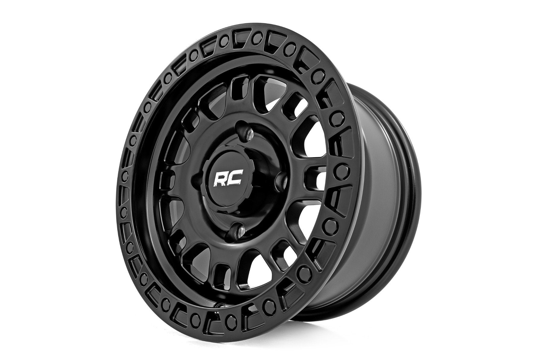 Rough Country 82 Series Wheel | UTV | Semi Gloss Black | 15x7 | 4x156 | +10mm