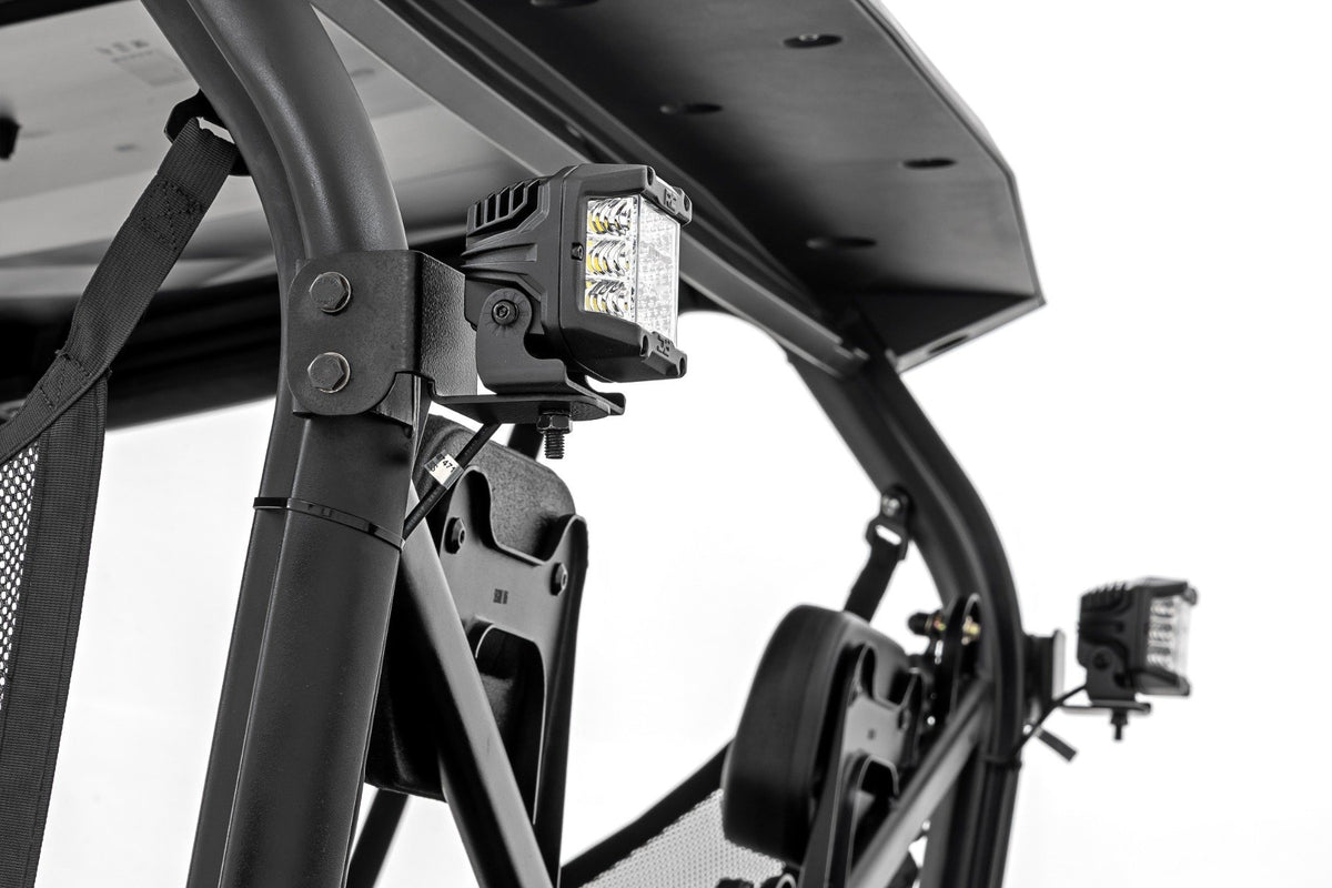 LED Light Kit | Rear Mount | 2" Black Pair | Amber DRL | Segway 570 F