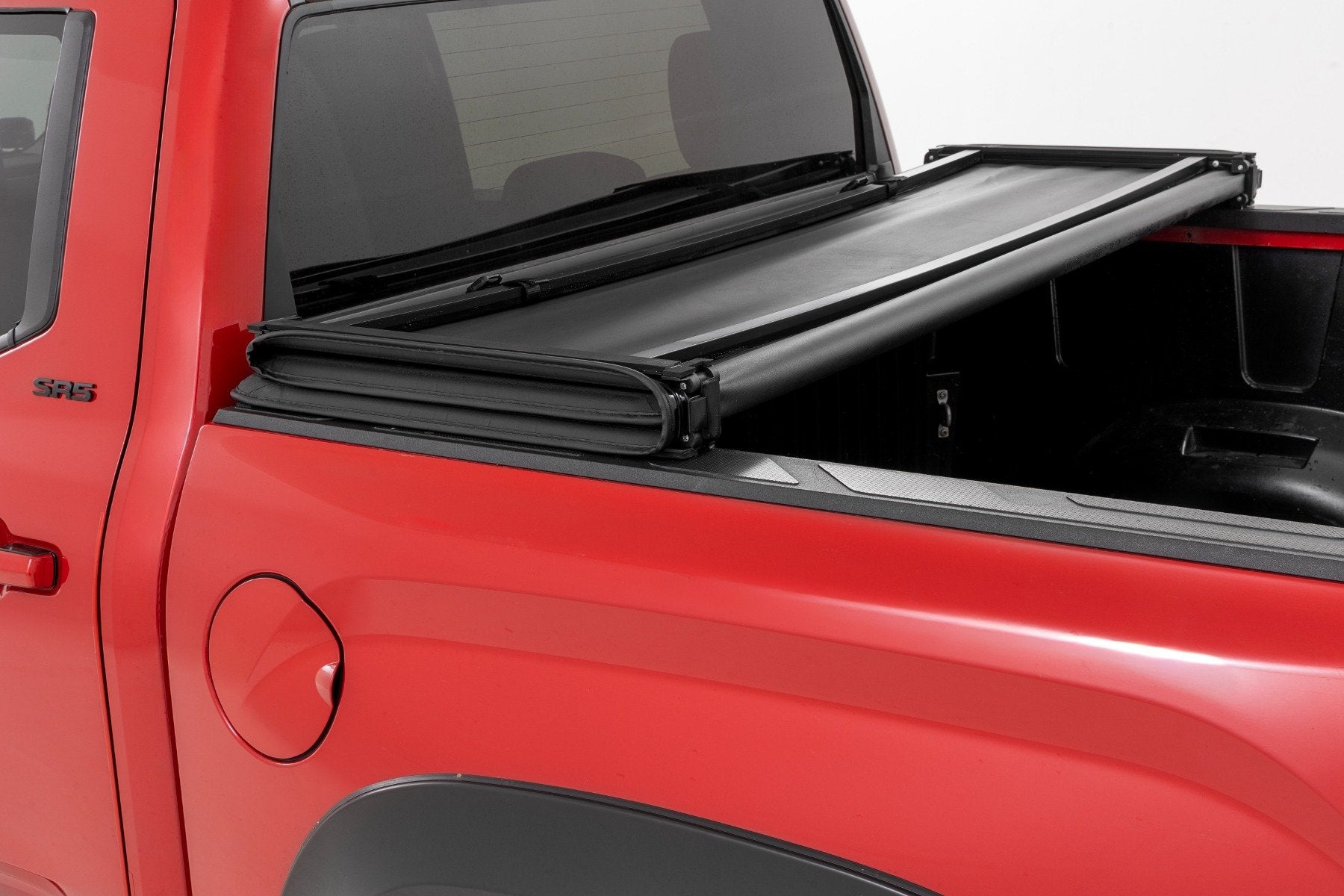 Soft Tri-Fold Bed Cover | 5'7" Bed | with and w/o OE Rail | Toyota Tundra (22-26)