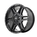 Rough Country 92 Series Wheel | Machined One-Piece | Gloss Black | 18x9 | 5x5.5 | +0mm