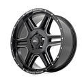 Rough Country 92 Series Wheel | Machined One-Piece | Gloss Black | 20x9 | 6x5.5 | +0mm