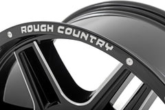 Rough Country 92 Series Wheel | Machined One-Piece | Gloss Black | 18x9 | 5x5.5 | +0mm