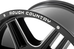 Rough Country 92 Series Wheel | Machined One-Piece | Gloss Black | 18x9 | 6x135 | +0mm