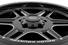 Rough Country 92 Series Wheel | Machined One-Piece | Gloss Black | 18x9 | 6x5.5 | +0mm