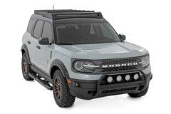 Nudge Bar | w/ Tow Hooks | 20 Inch BLK DRL Single Row LED | Ford Bronco Sport (21-24)