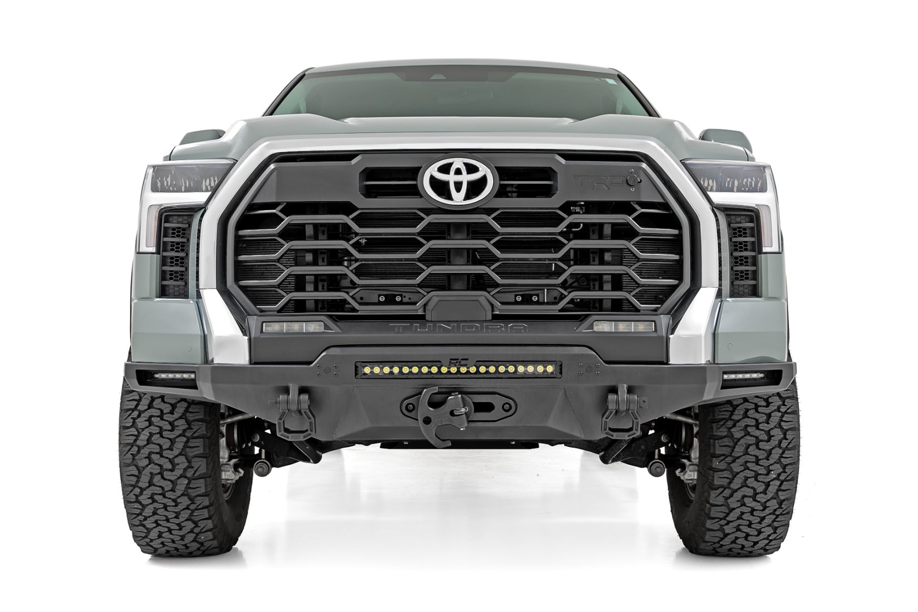 Hybrid Front Bumper | 12000S | Blk LED w/ Amber DRL | Toyota Tundra (22-26)