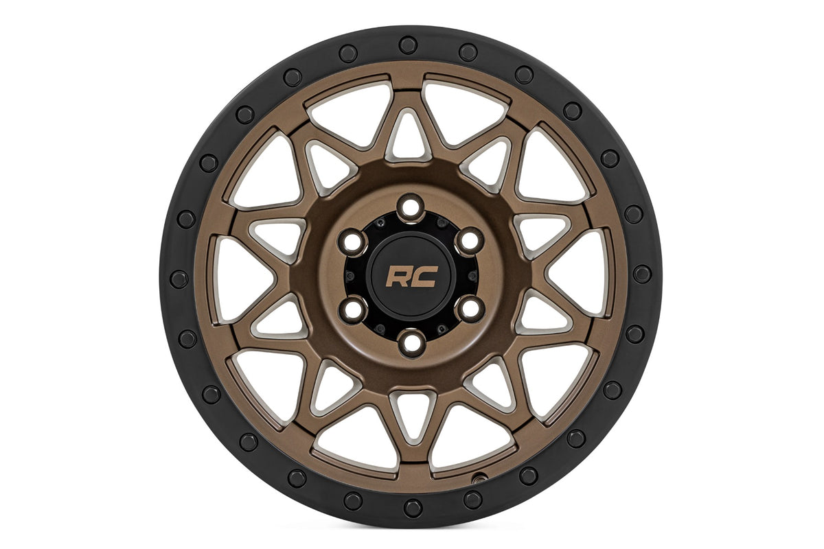 Rough Country 78 Series Wheel | Simulated Beadlock | Bronze/Black | 18x9 | 6x5.5 | +0mm