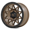 Rough Country 78 Series Wheel | Simulated Beadlock | Bronze/Black | 17x8.5 | 5x5 | +0mm