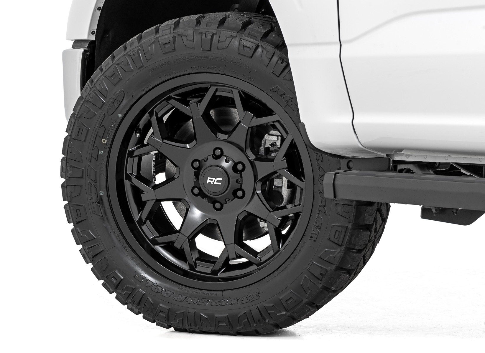 Rough Country 80 Series Wheel | One-Piece | Semi Gloss Black | 20x9 | 8x165 | 0mm