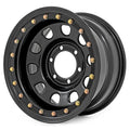 Steel Simulated Bead Lock Wheel | Black | 15x10 | 5x4.5 | 3.30 Bore | -39