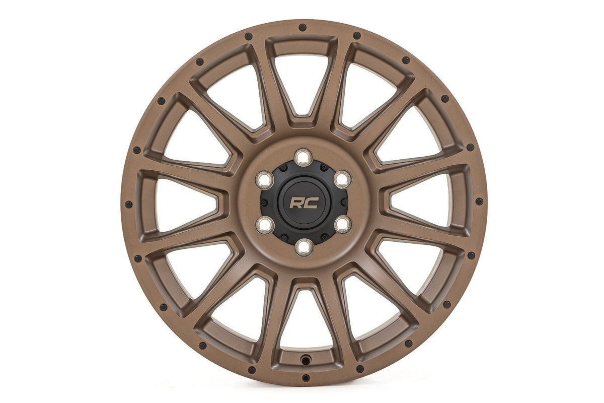Rough Country 90 Series Wheel | One-Piece | Bronze | 18x9 | 8x6.5 | -12mm