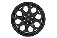 Rough Country 80 Series Wheel | One-Piece | Semi Gloss Black | 20x10 | 5x5 | -19mm