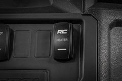 Rocker Switch | Cab Heater | 2x1 with Logo | Blue Back Light | Polaris General XP 4 1000