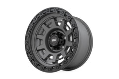 Rough Country 85 Series Wheel | One-Piece | Gunmetal Gray/Black | 15x8 | 5x5.5 | -19mm