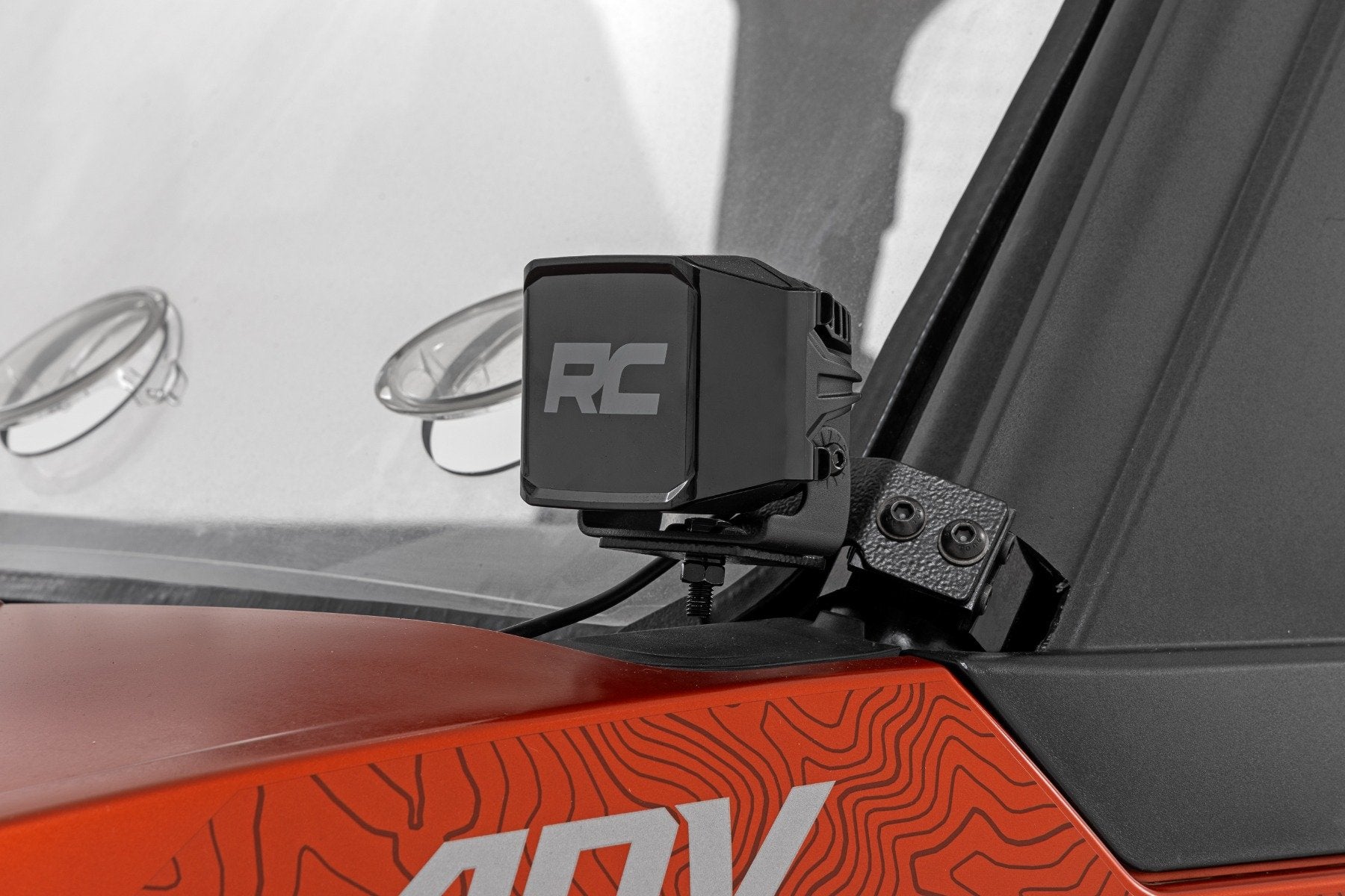 LED Light Kit | Front Mount | 2" Black Pair | Amber DRL | Polaris XPEDITION ADV 5