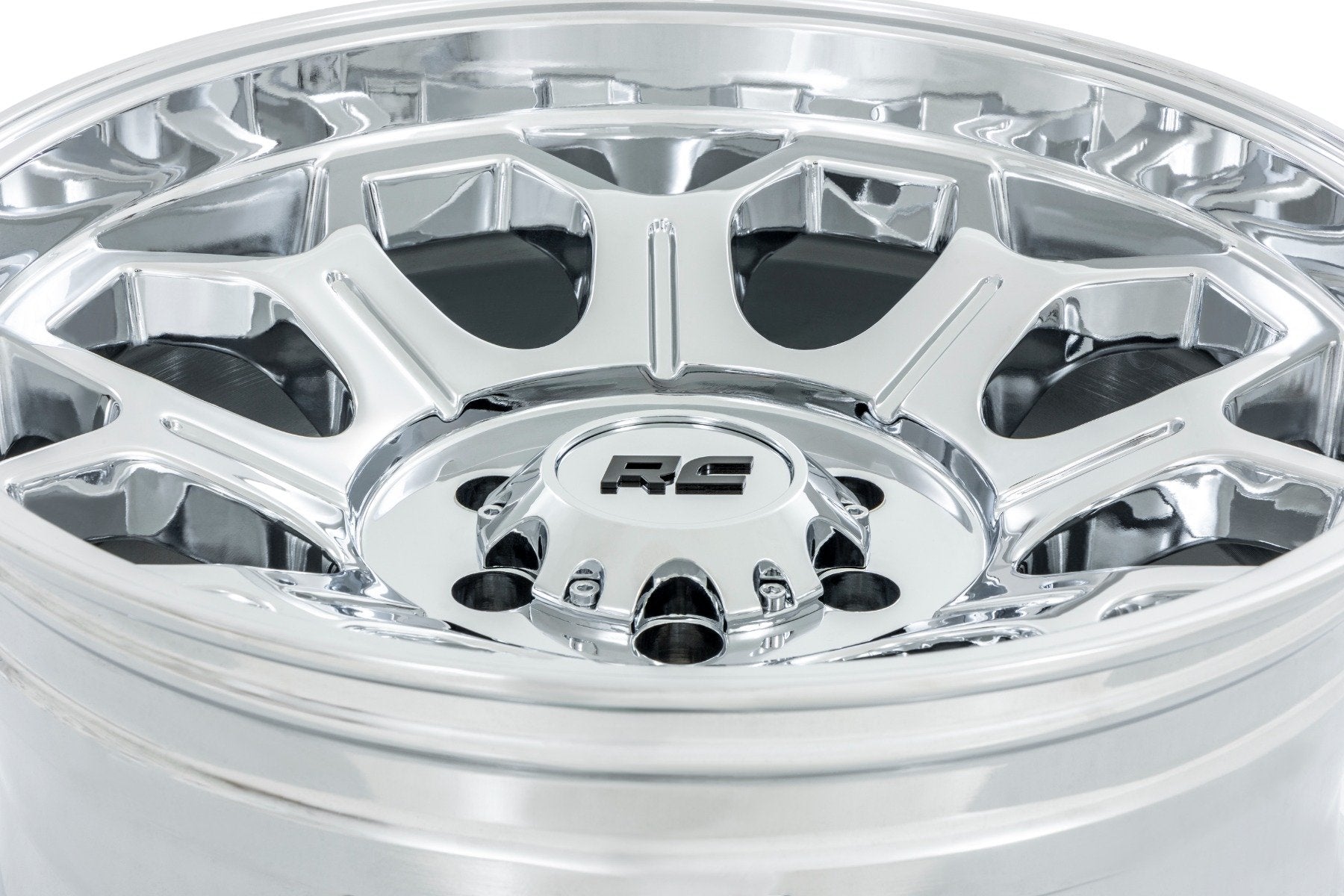 Rough Country 77 Series Wheel | One-Piece |Chrome | 22x12 | 8x180 | -44mm