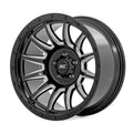 Rough Country 90 Series Wheel | One-Piece | Gloss Black w/machined spokes | 18x9 | 6x5.5 | 0mm