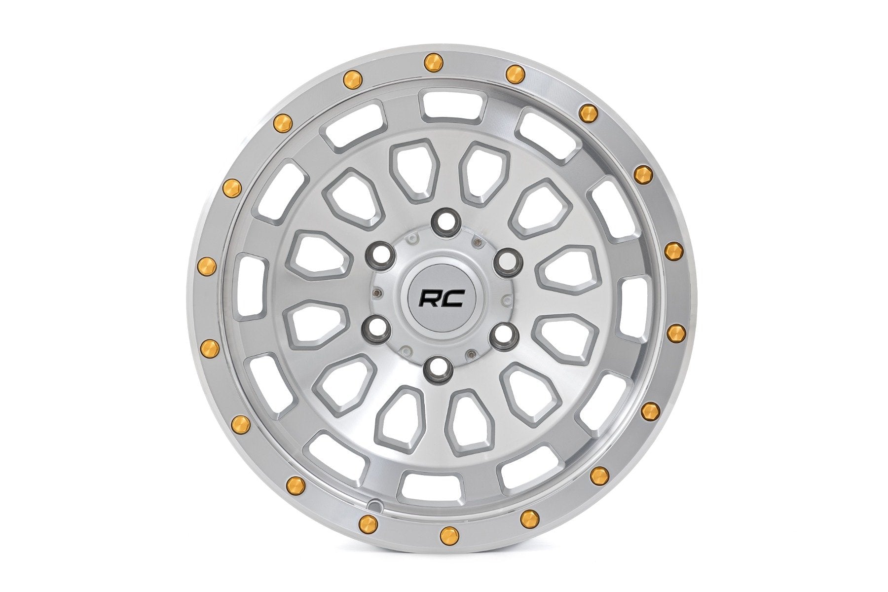 Rough Country 87 Series Wheel | Simulated Beadlock | Full Machine | 17x8.5 | 5x5 | +0mm