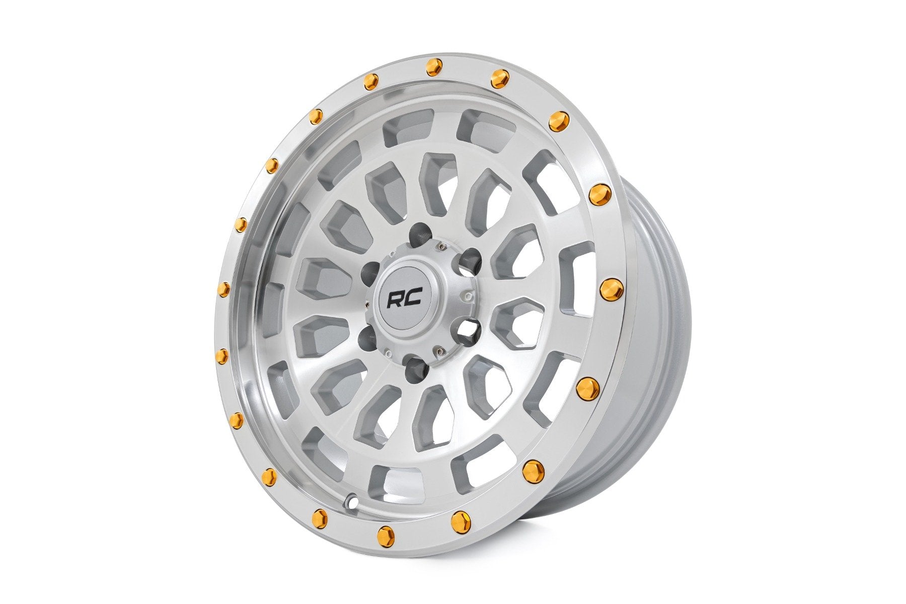Rough Country 87 Series Wheel | Simulated Beadlock | Full Machine | 17x8.5 | 6x5.5 | +0mm