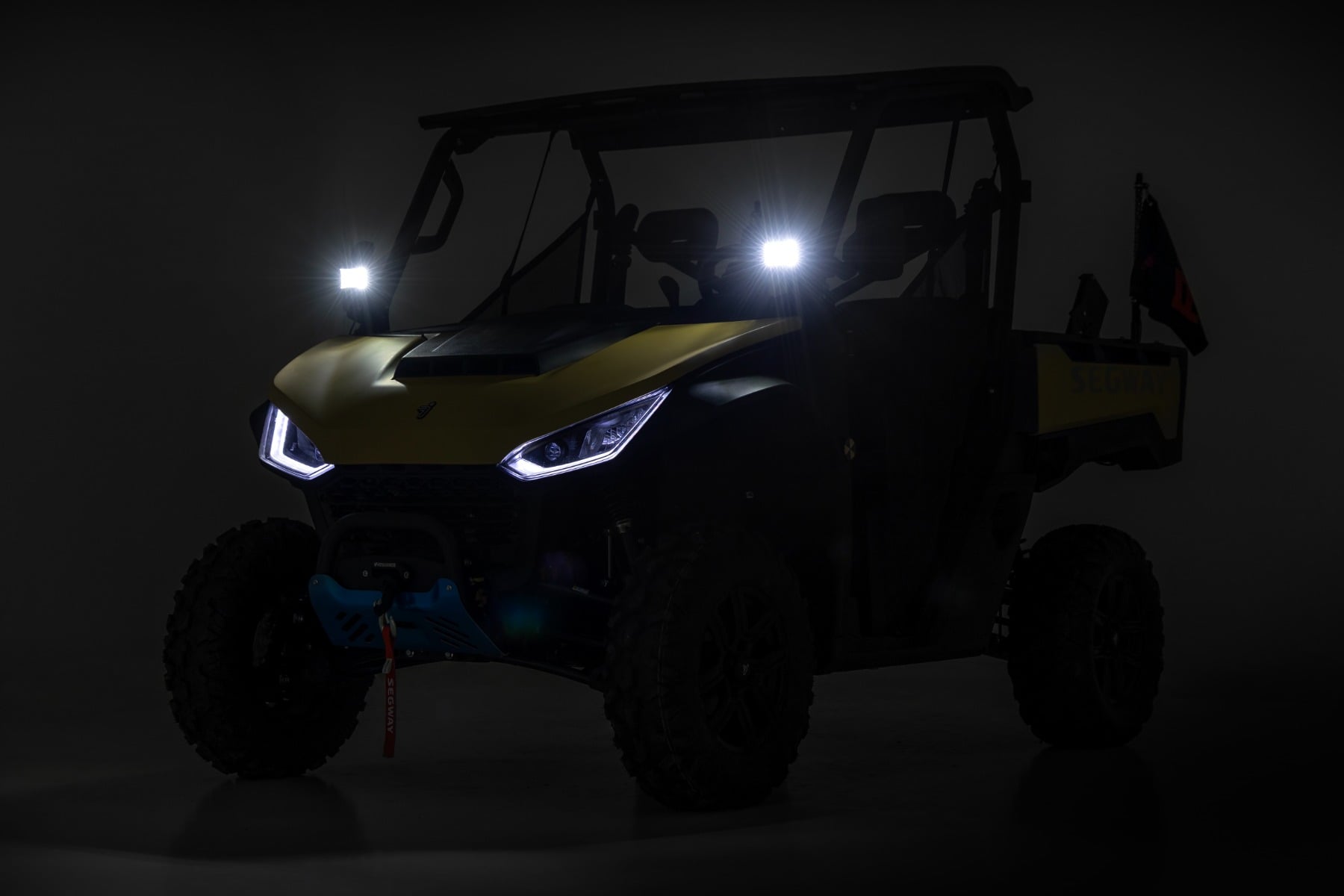 LED Light Kit | Front Mount | 2" Black Pair | White DRL | Segway 570 F