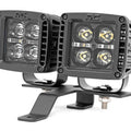 LED Light Kit | Quad | Cowl Mount | 2" Black | White DRL | Jeep Gladiator JT/Wrangler JL (18-26)