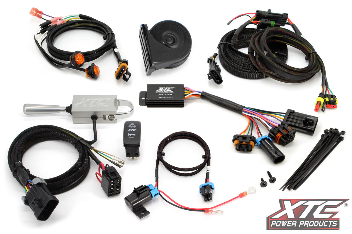 XTC e0311dd7ad66bb49 | Can-Am Defender Self-Canceling Turn Signal System with Billet Lever