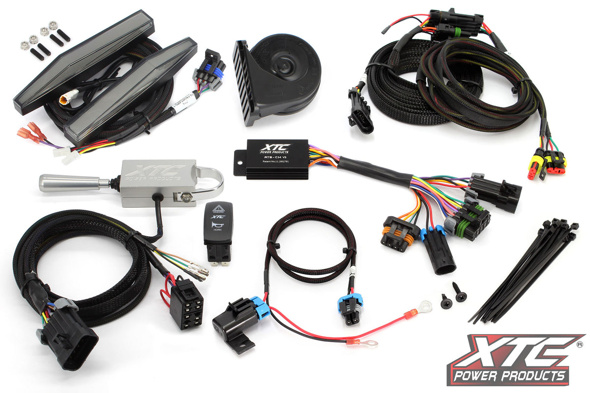 XTC 97179292d56a4e89 | Can-Am Defender Self-Canceling Turn Signal System with Billet Lever