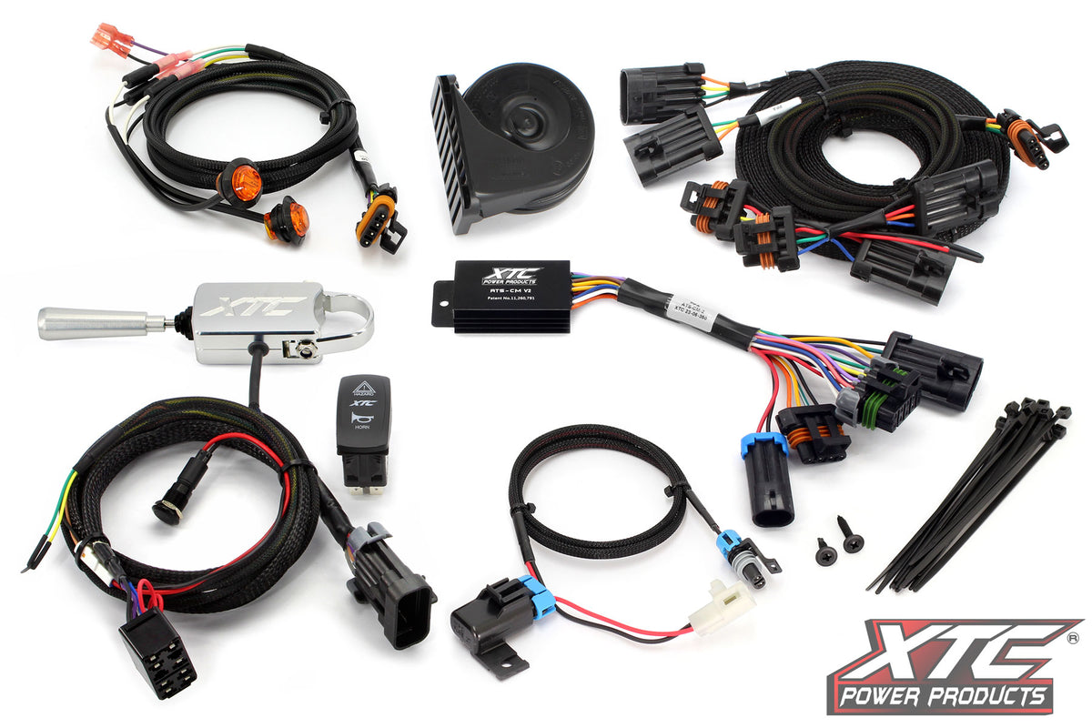 XTC afdba7f4fdd40db8 | Can-Am Defender HD11 Self-Canceling Turn Signal Kit with Billet Lever