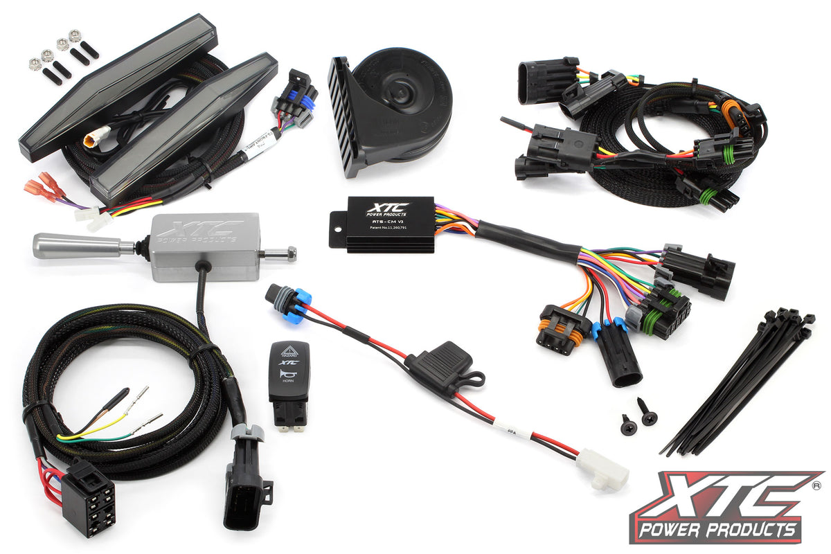 XTC 2f86f5f2f72a26ed | Can-Am Maverick R Self-Canceling Turn Signal System with Billet Lever