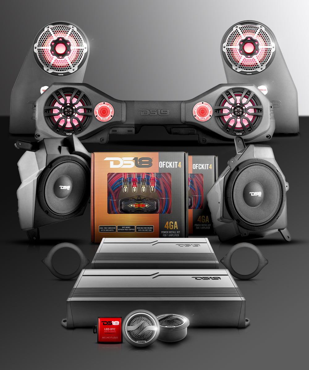 Jeep JL/JLU 2018–2023 Good Package – Loaded Sound Bar, Dash Enclosures, Subwoofers & Amplifiers - DS18