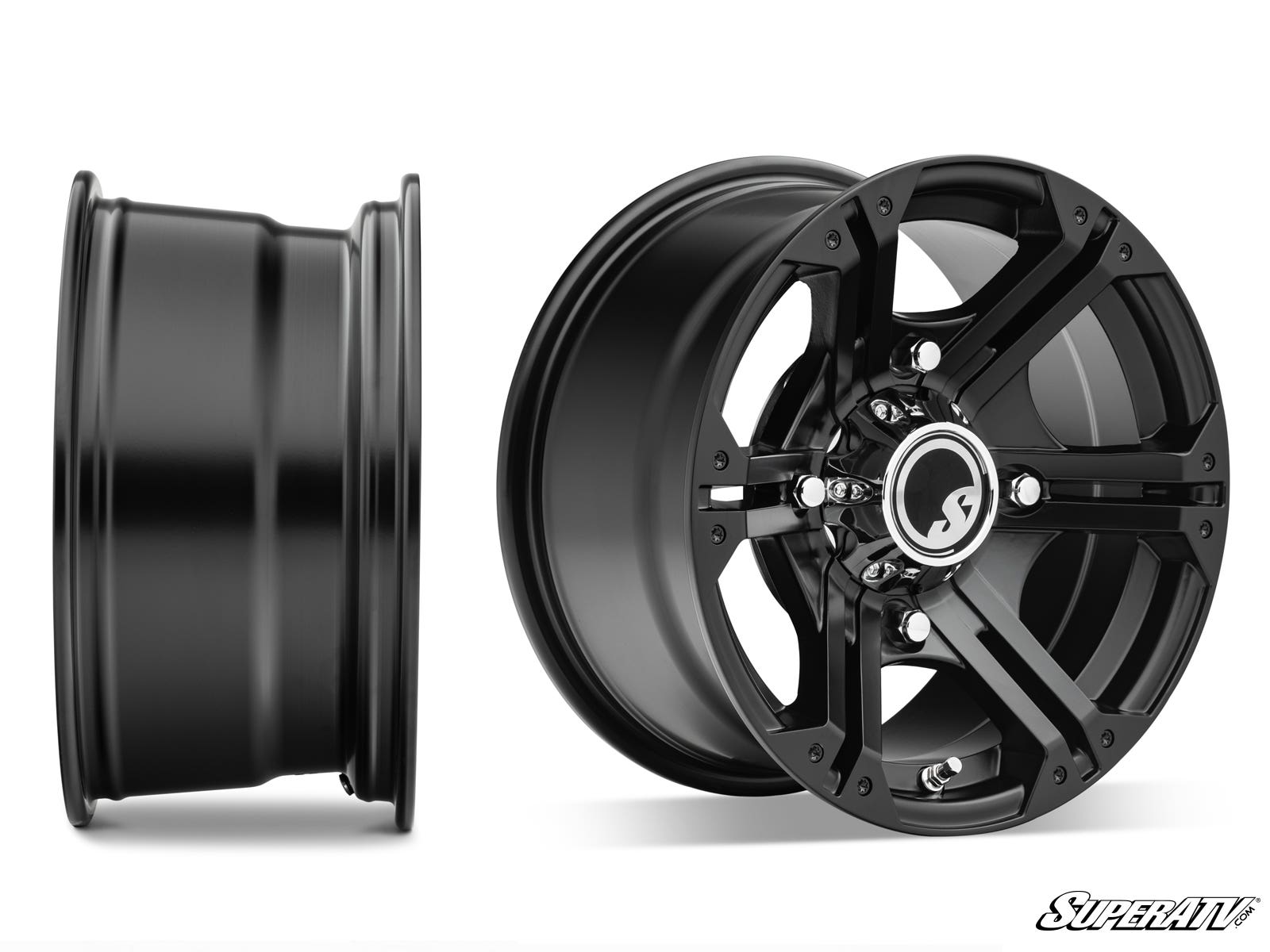 Intimidator Tires 26x10x14 on 14in. Bandit H-Series Black Wheels 4/156 Pattern