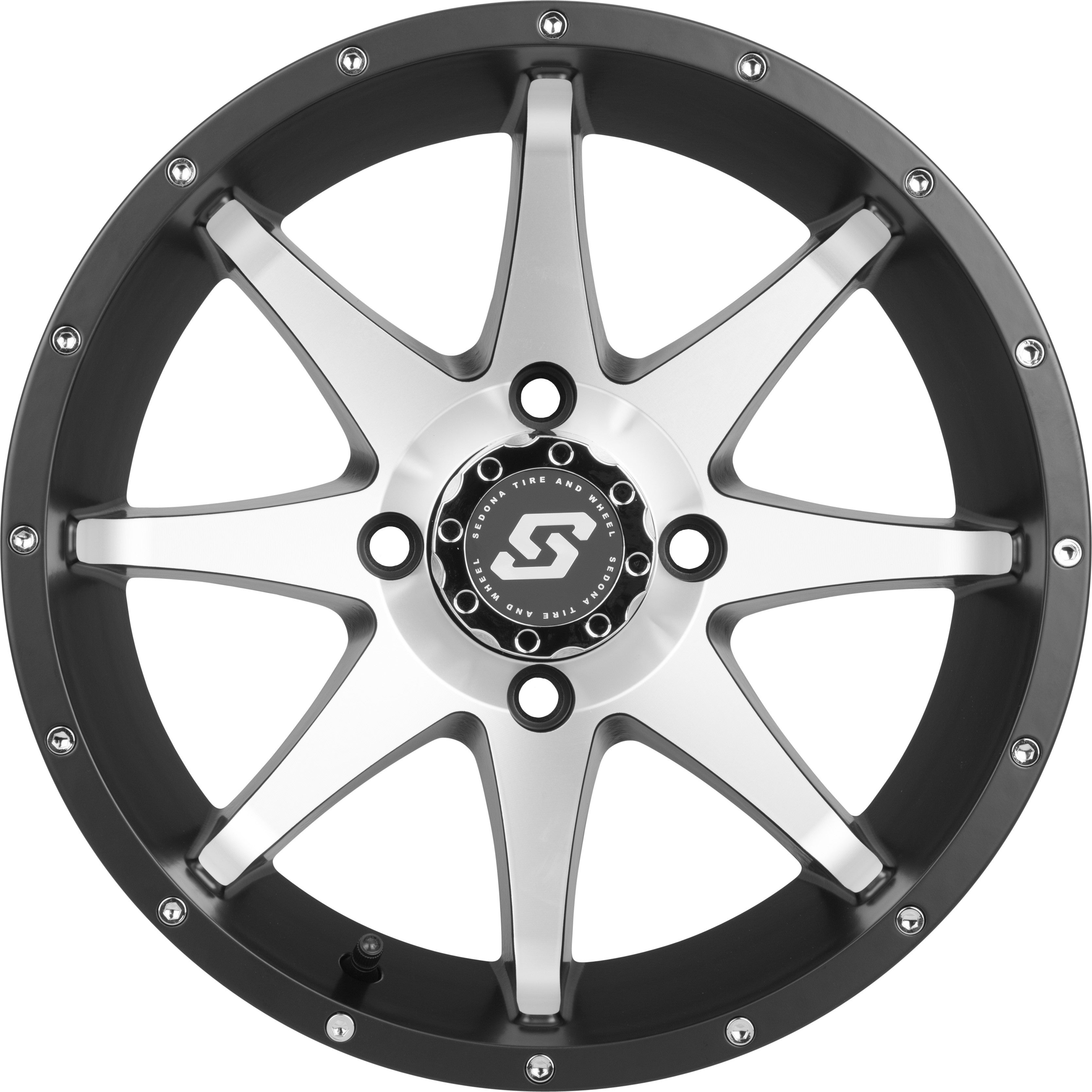 STORM WHEEL 14X7 4/156 4+3 (+5MM) BLK/MACHINED