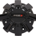 ST7 CENTER CAP DUAL FIT BOLT-IN GLOSS BLACK