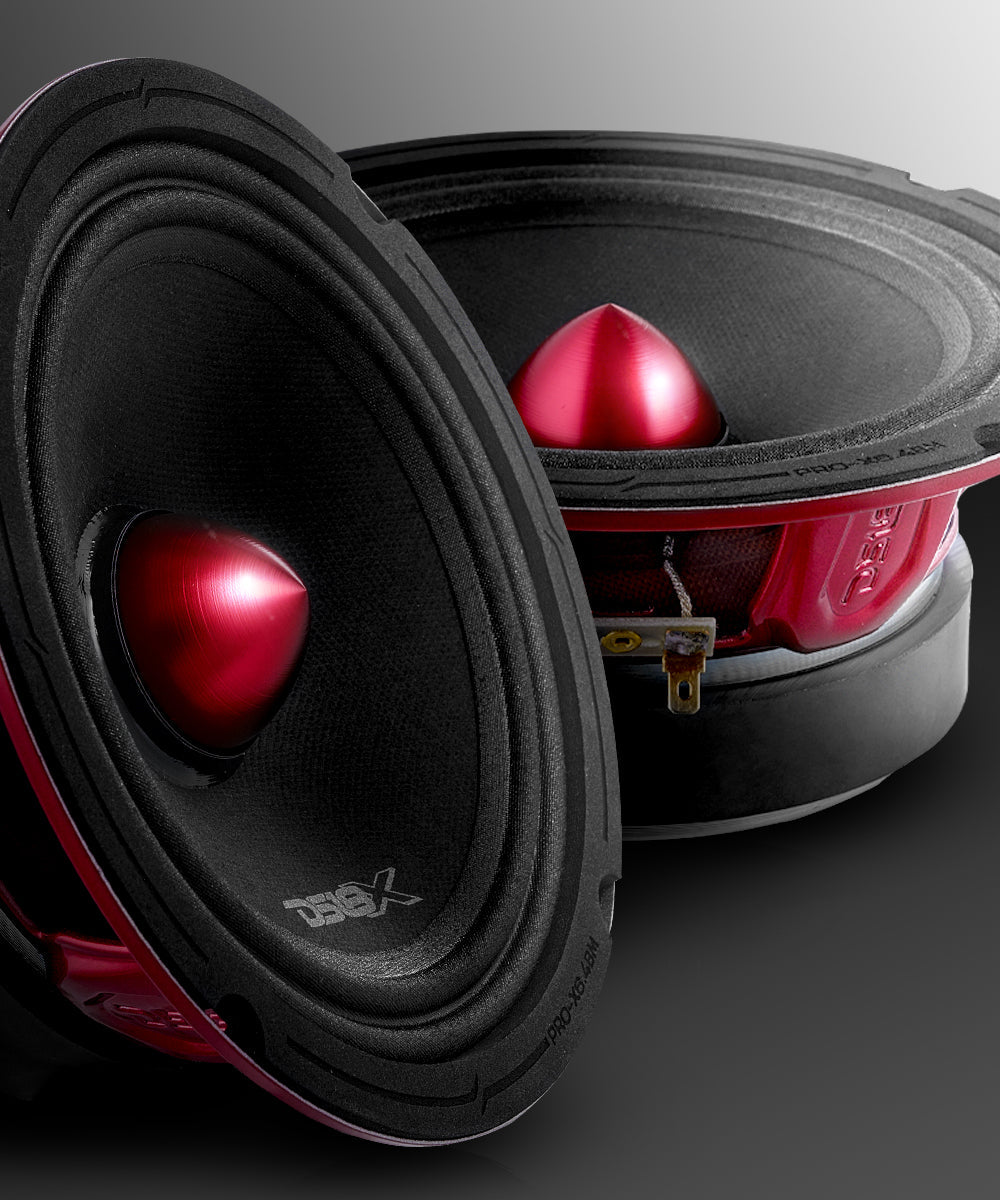 PRO-X 6.5" Mid-Range Loudspeaker with Bullet | 250W RMS 4-Ohm - DS18