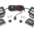 LED Light Kit | Ditch Mount | 2" Black Pair | Flood Pattern | Ford Bronco (21-26)