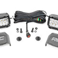 LED Light Kit | Ditch Mount | 2" Chrome Pair | Wide | Ford Bronco 4WD (21-26)