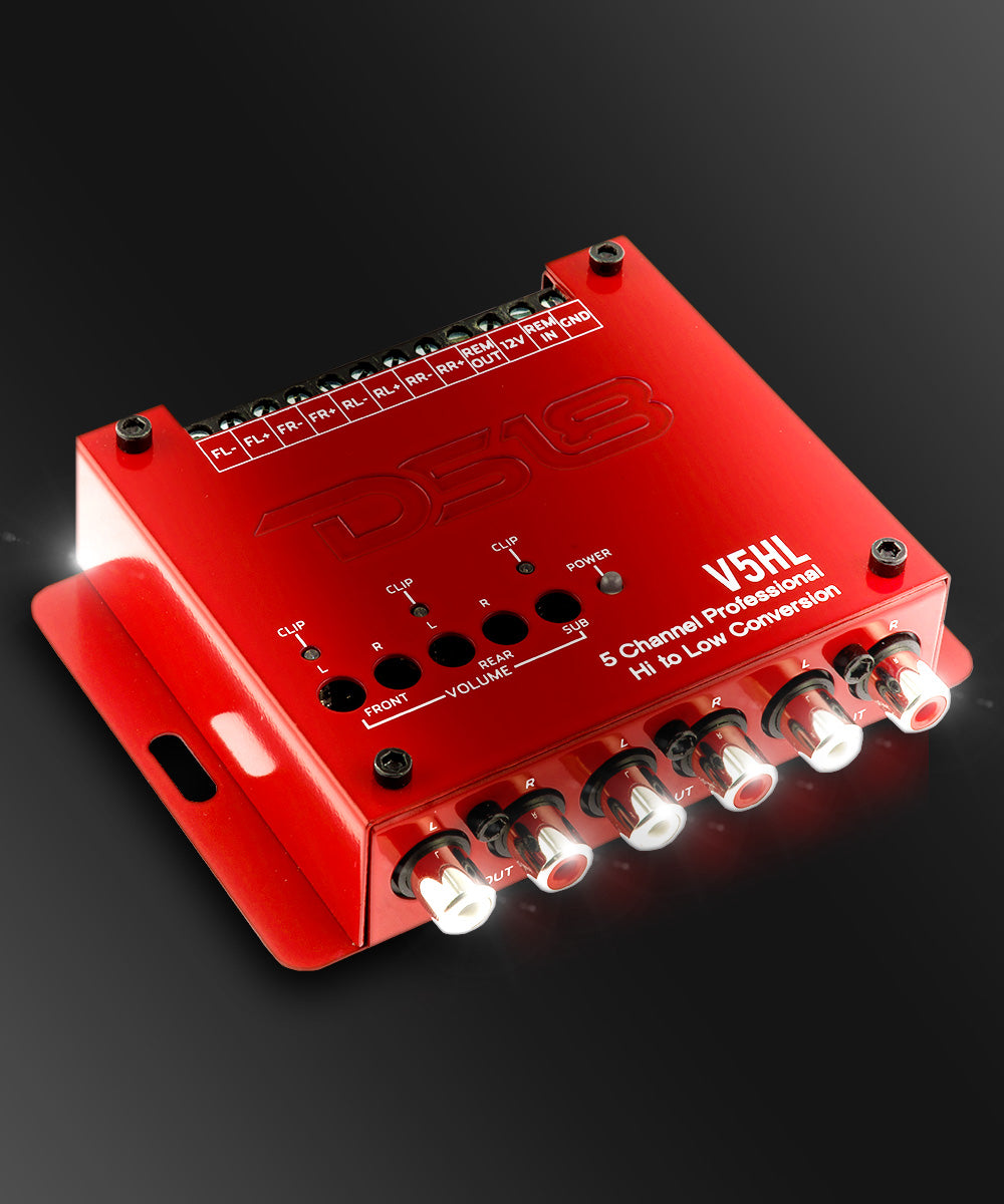 Hi/Lo Converter 5-Channel with 12 Volt Trigger Output (Remote out) - DS18